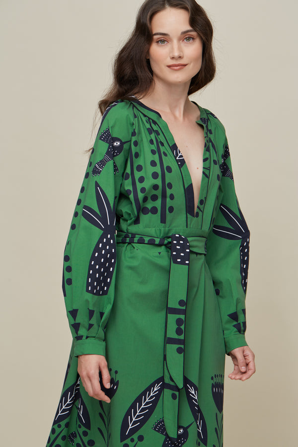 Dhalia Floresta Green Dress