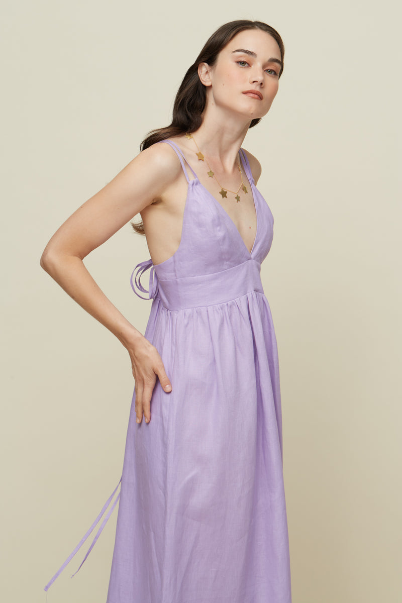 GALERIA-BOTANICO LILAC DRESS-JUST BRAZIL