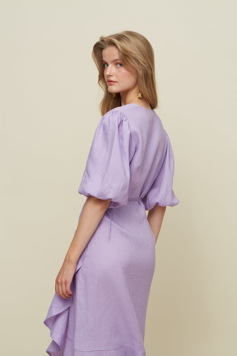 Crossed Lilac Dress