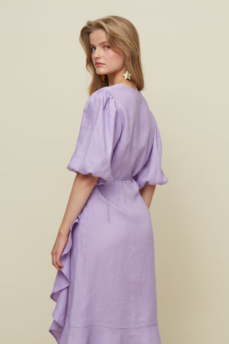 Crossed Lilac Dress