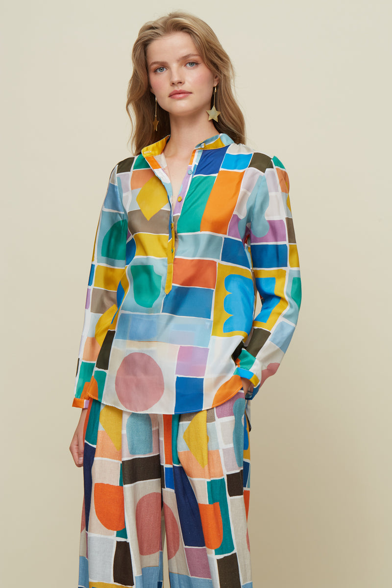 Metis Game Silk Shirt