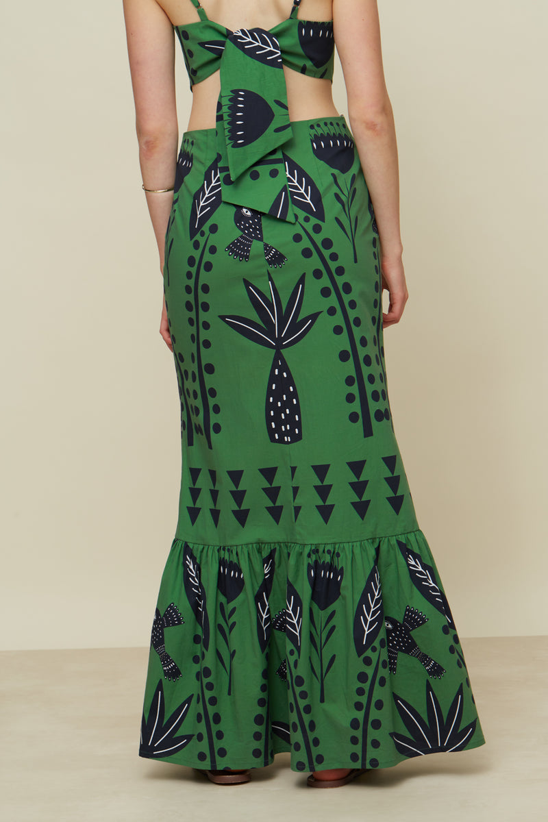 Marigold Floresta Green Dress