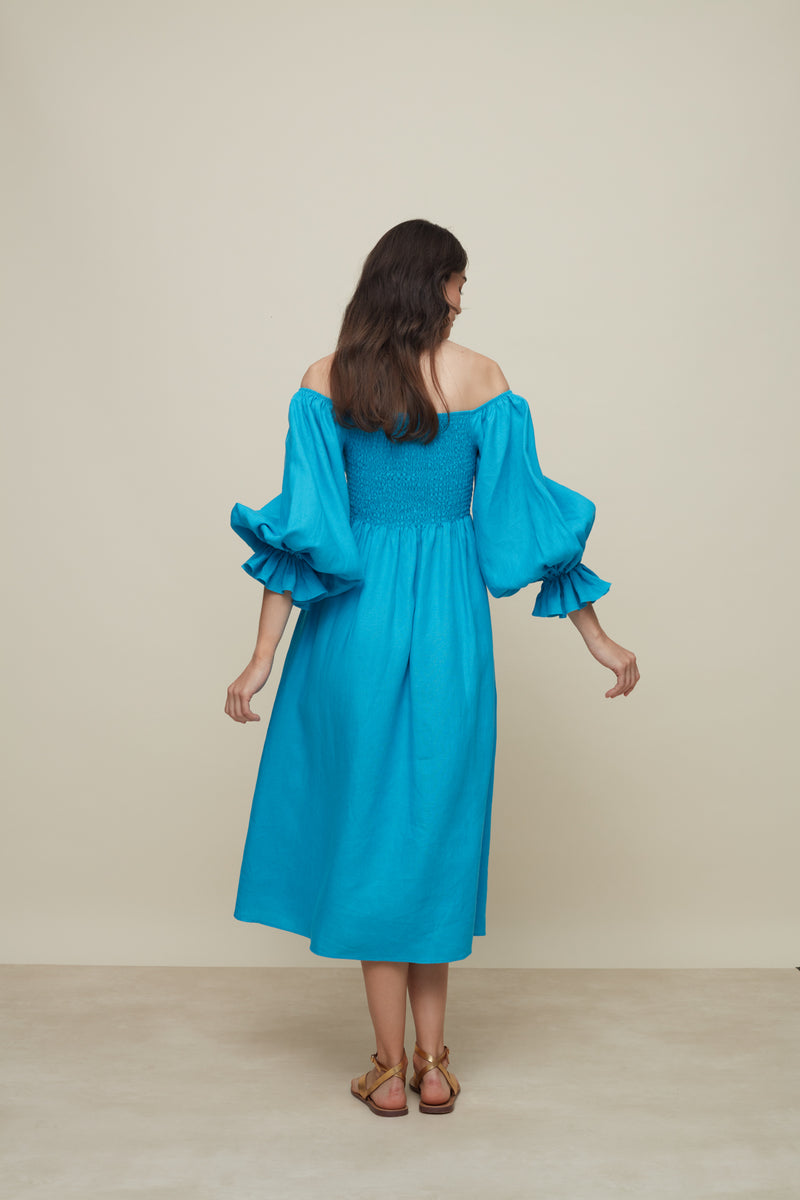 Hortencia Turquoise Dress