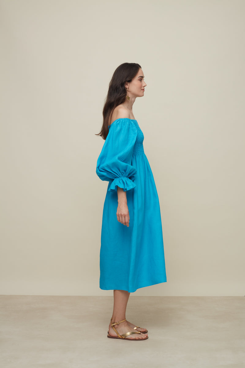 Hortencia Turquoise Dress