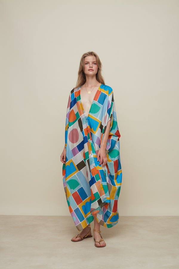 Ilectra Game Silk Kaftan