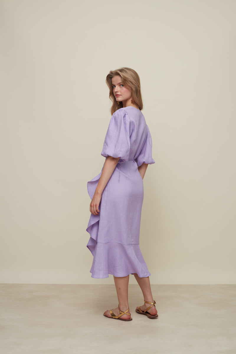 Crossed Lilac Dress