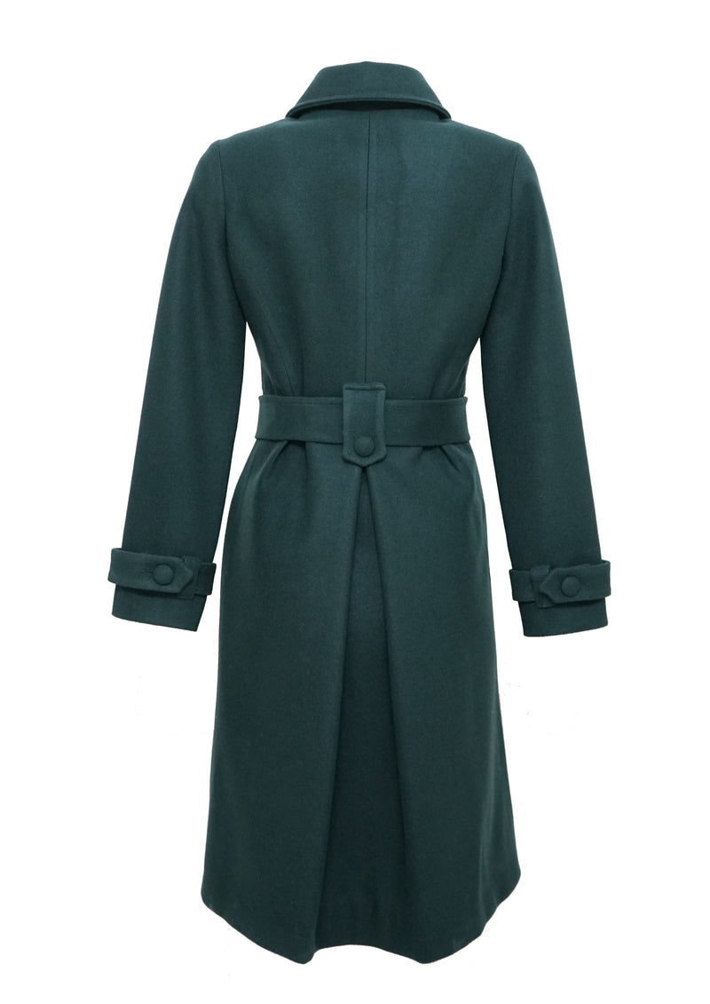 MACOLETA DARK GREEN COAT GALERIA