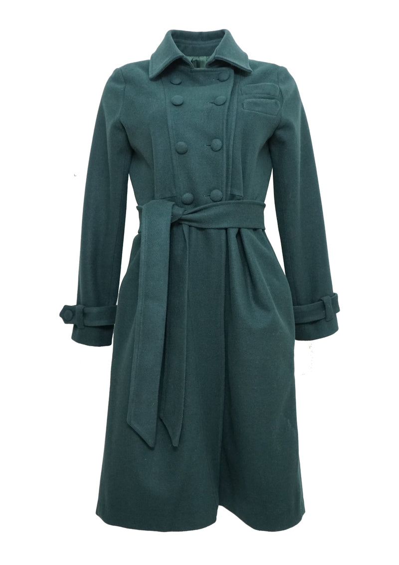 MACOLETA DARK GREEN COAT GALERIA