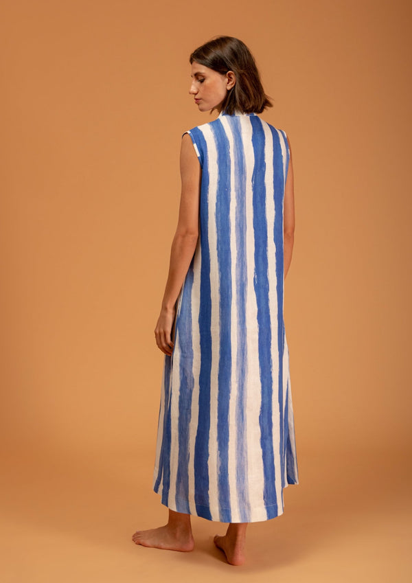 Frade Blue Stripes Dress