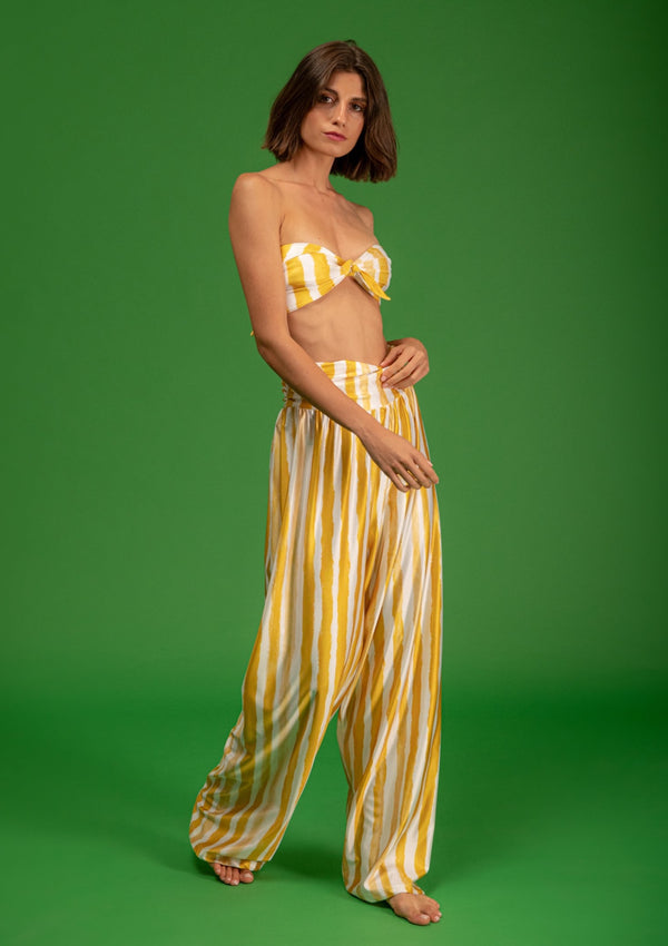 Cari Yellow Stripes Trousers