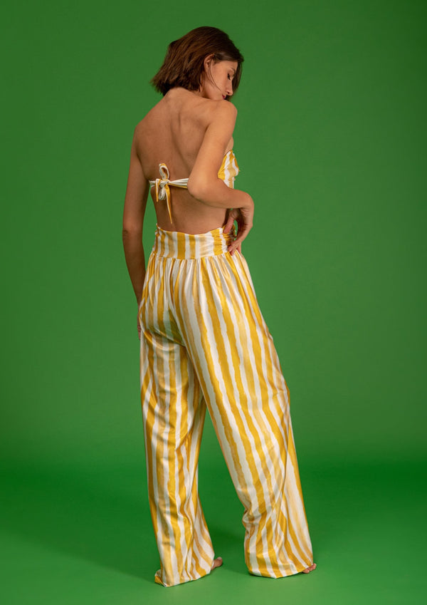 Cari Yellow Stripes Trousers