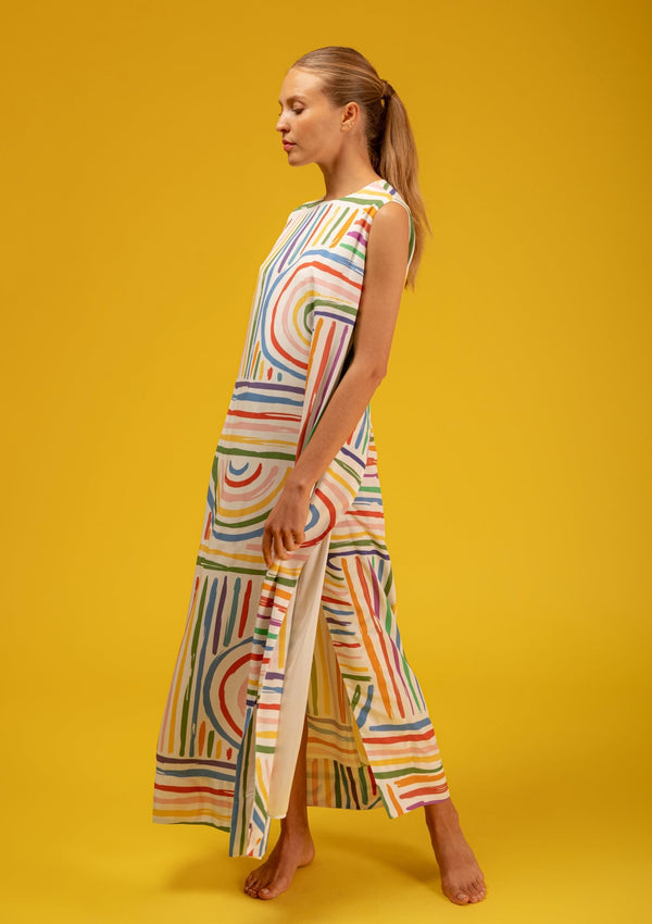 Baha Colour Stripes Dress