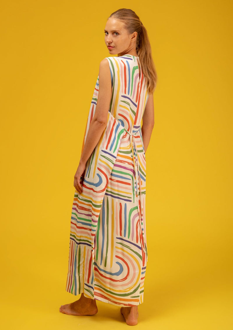 Baha Colour Stripes Dress