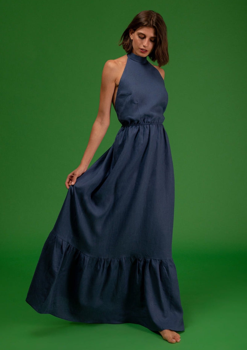 Izabel Navy Blue Dress