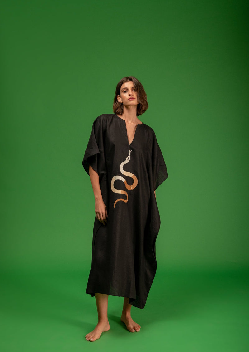 Santos Black Snake Kaftan