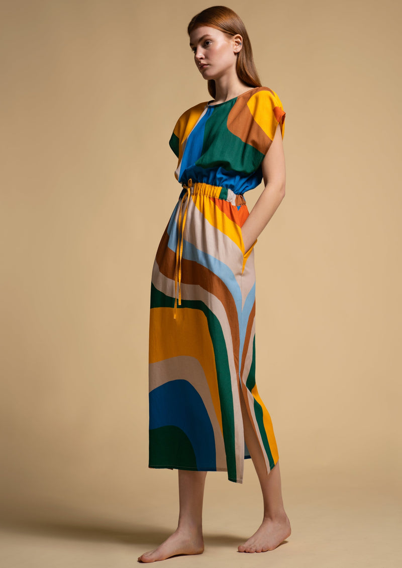 BANGU SERPENTINE DRESS-GALERIA SS22