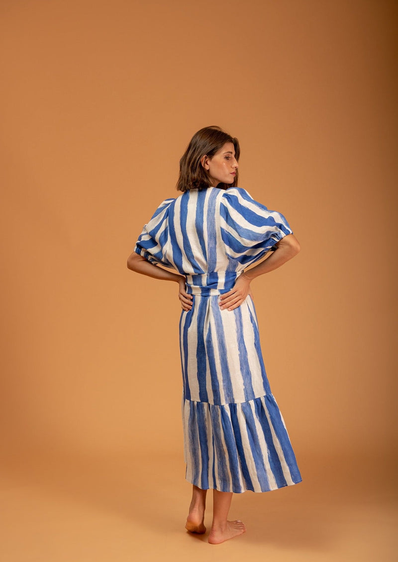 Urca Blue Stripes Dress
